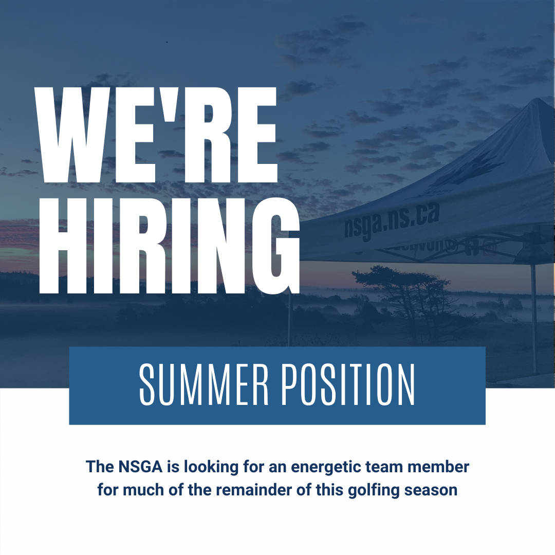 WE’RE HIRING! Golf Nova Scotia