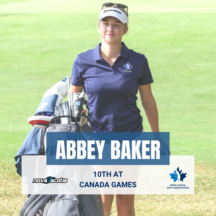 2022 Canada Games Team Nova Scotia Golf Nova Scotia